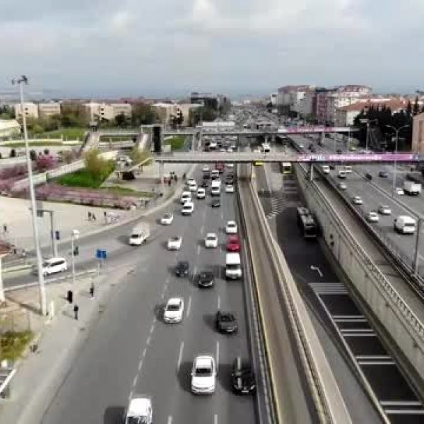 E-5’te trafik yoğunluğu