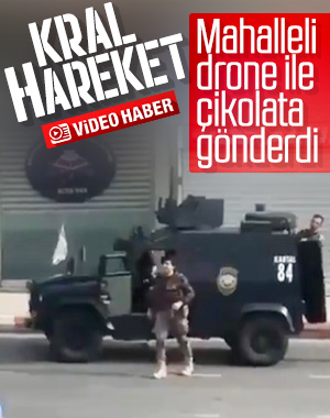 Özel Harekat polislerine çikolata sürprizi