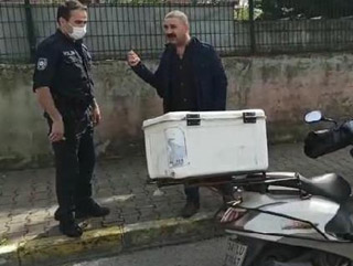 Yasağa uymayan motosikletli ile polis arasında kovalamaca