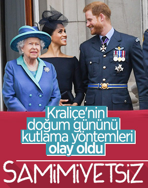 Meghan Markle ve Prens Harry, Kraliçe'yi görüntülü kutladı