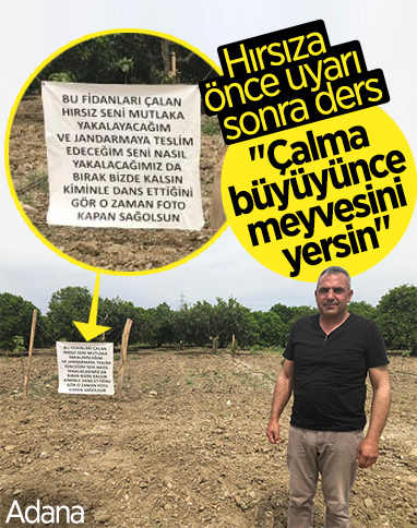 Tarla sahibinden hırsızlara çağrı: Gelip yiyebilirsiniz