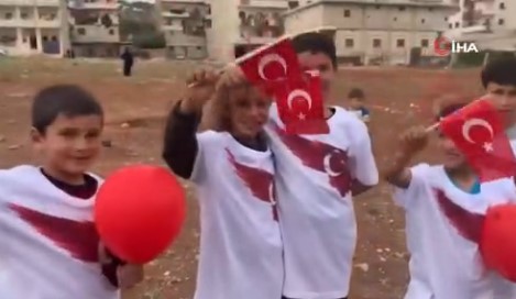 Emniyet'ten Afrin'de 23 Nisan paylaşımı