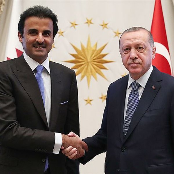 Erdoğan, Katar Emiri Al Sani ile görüştü