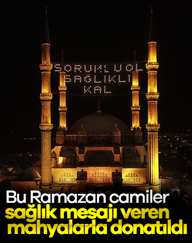 Vakıf camilerinde 'kandiller' bu yıl sağlık için yanıyor