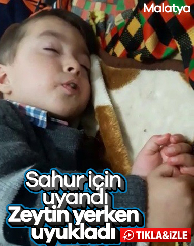 Sahura kalkan ufaklığın uyukuyla imtihanı