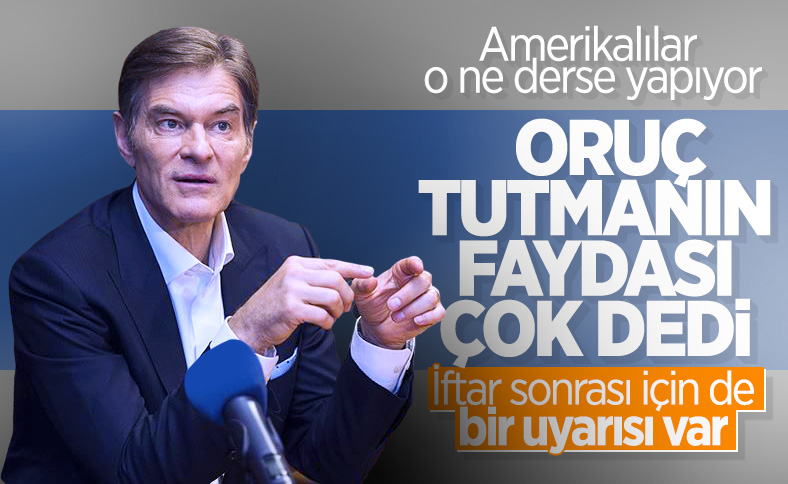 Mehmet Öz oruç tutmanın sağlıklı olduğunu belirtti