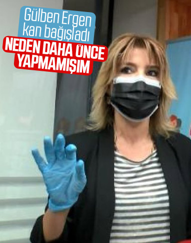 Gülben Ergen Kızılay'a kan bağışladı