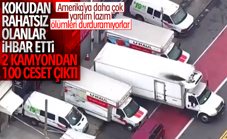 New York'ta 2 kamyonette 100 cenaze çıktı