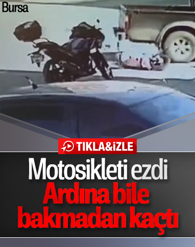 Bursa'da, iki gün önce aldığı motosikleti hurdaya döndü