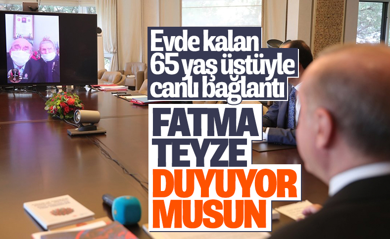 Cumhurbaşkanı Erdoğan, yardım yapılan ailelerle görüştü