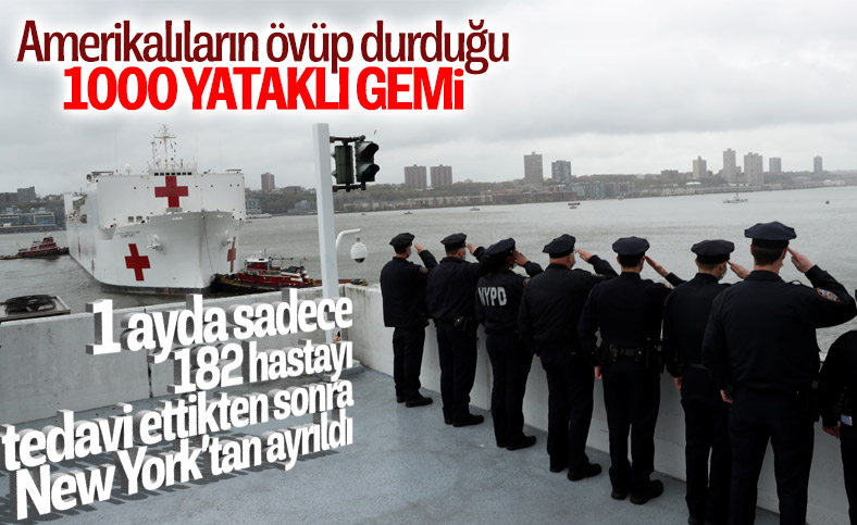 1000 yataklı hastane gemisinin New York'a faydası olmadı