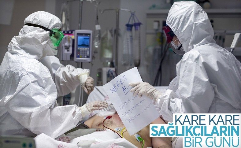 AA ekibi İstanbul'da, sağlıkçıların bir gününü takip etti