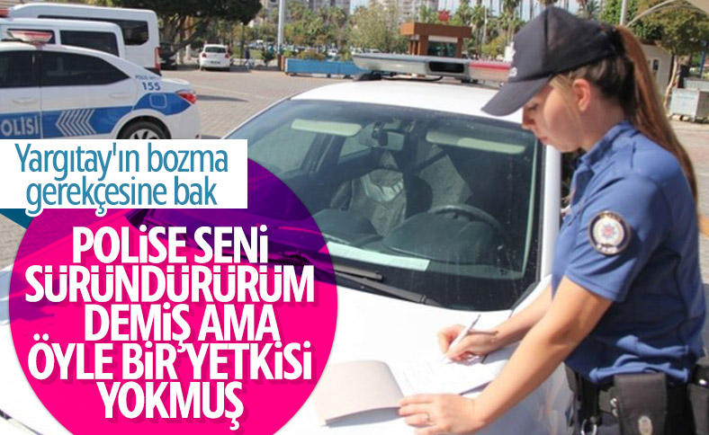 Polise 'seni sürdürürüm' demek tehdit sayılmadı