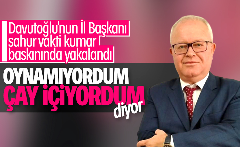 Gelecek Partili Başkan kumar baskınında yakalandı