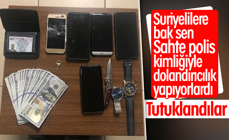 Kendilerini polis olarak tanıtan Suriyeli 3 kişi yakalandı