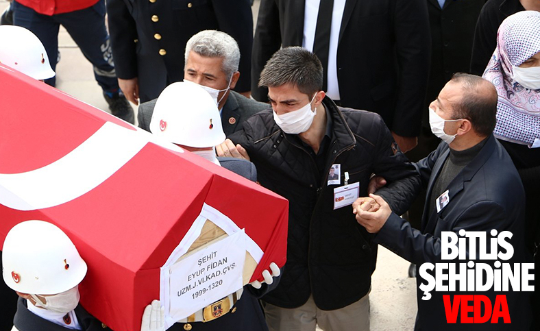 Şehit Uzman Çavuş Fidan,son yolculuğuna uğurlandı