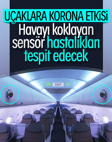 Uçaklarda hastalıkları saptayabilecek sensör