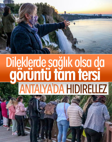 Antalya'da Hıdırellez, koronavirüs dinlemedi