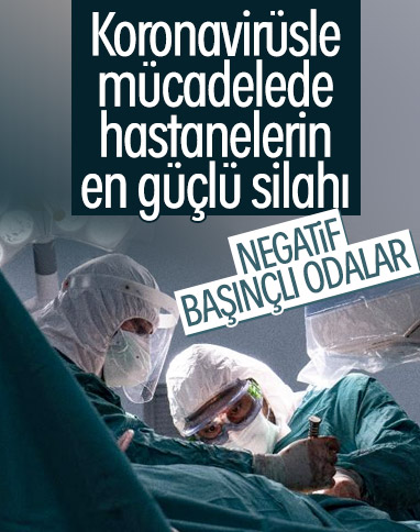 Salgınla mücadelede negatif basınçlı odaların önemi
