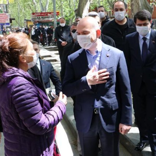 Bakan Soylu, Vefa Destek Merkezi'ni ziyaret etti