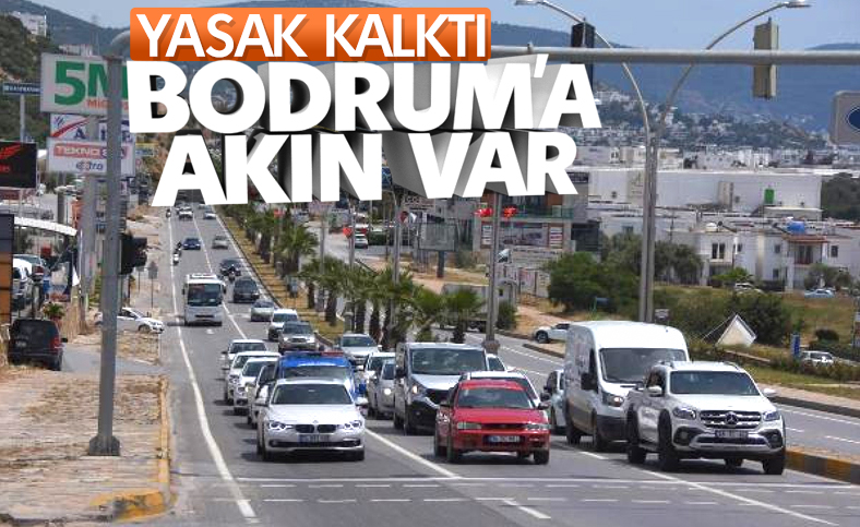 Bodrum'a kısıtlama sonrası 6 bin araç giriş yaptı