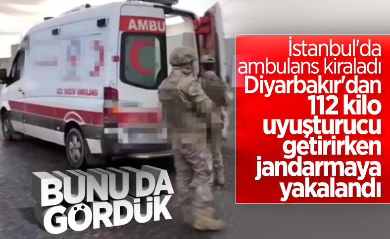 Ambulansla uyuşturucu sevkiyatını jandarma sonlandırdı
