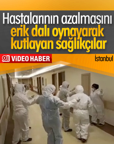 Korona hastaları azalınca erik dalı oynadılar