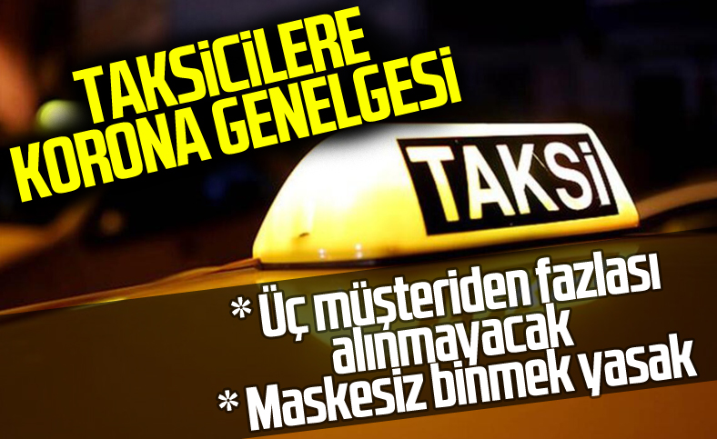 İçişleri Bakanlığı'ndan taksi genelgesi