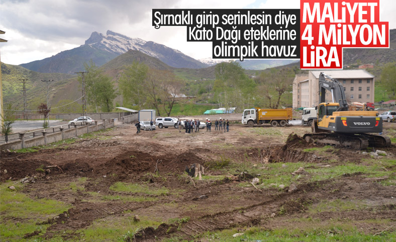 Kato Dağı eteklerine 4 milyon TL'lik olimpik havuz