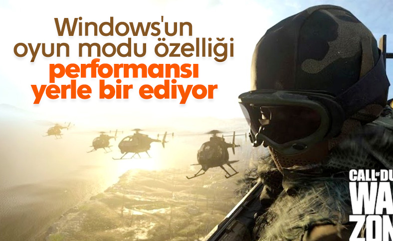 Windows'un oyun modu, oyun performansını düşürüyor