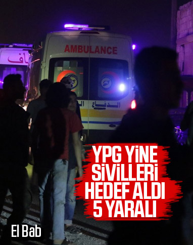 El Bab'da bombalı terör saldırısı: 5 sivil yaralandı