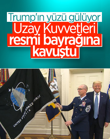ABD Uzay Kuvvetleri'nin yeni bayrağı tanıtıldı