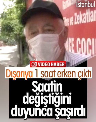 Şişli'de, 75 yaşındaki adam dışarıya 1 saat erken çıktı