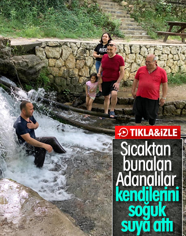 Adanalılar kendilerini soğuk suya attı