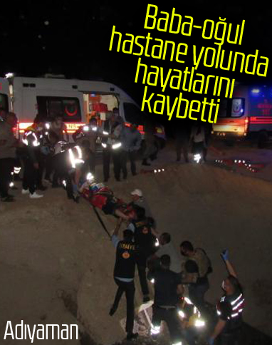Adıyaman'da menfez çukuruna düşen araçta 2 kişi öldü