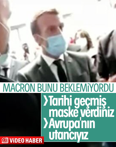 Hemşireler, Macron'a tepki gösterdi