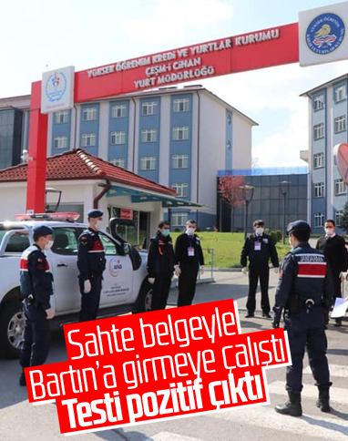 Bartın’a sahte belgeyle girmek istedi, koronalı çıktı