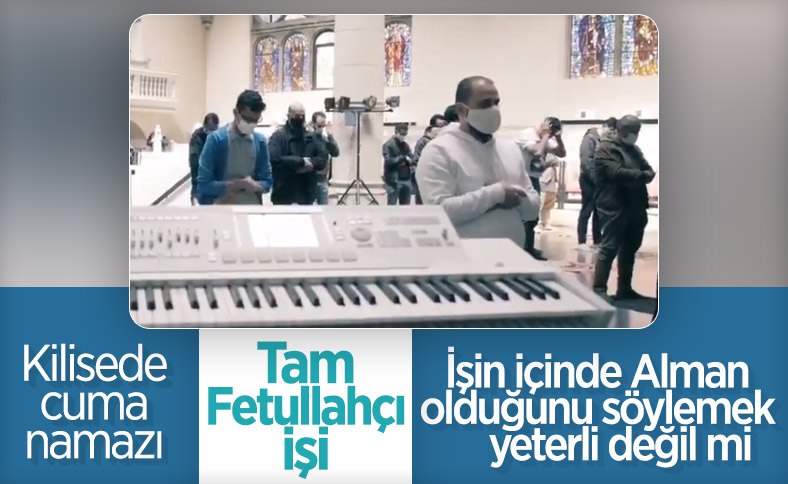 Almanya'da kilisede cuma namazı