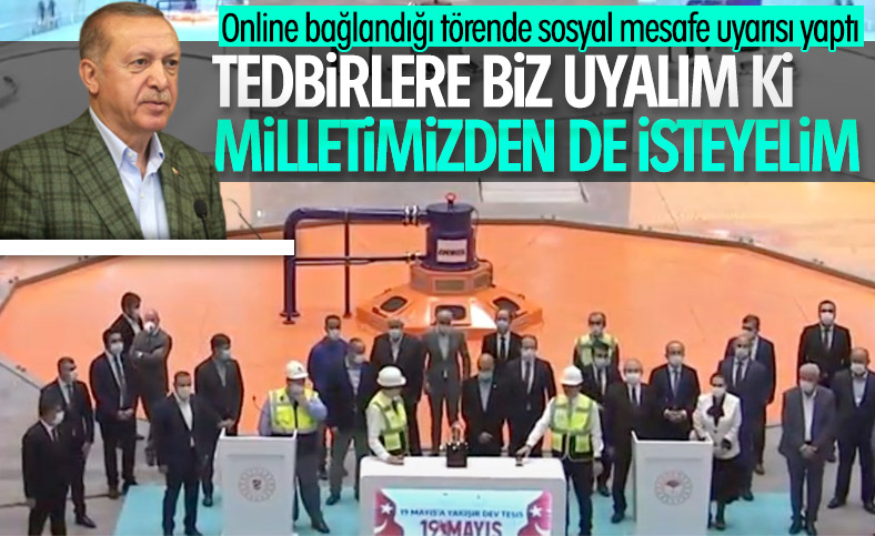 Cumhurbaşkanı Erdoğan'dan maske ve sosyal mesafe uyarısı