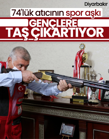 Diyarbakır'da, 74 yaşındaki adamın spor aşkı