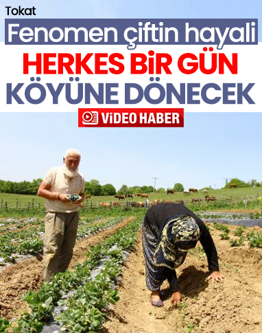 Emekli öğretmen çiftin toprak aşkı