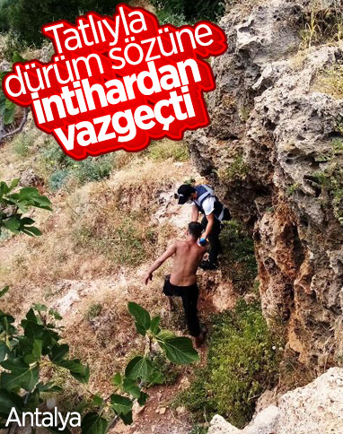 Antalya'da intihar etmekten vazgeçen kişiye dürüm sözü