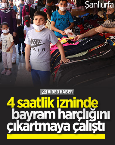 Şanlıurfa'da, yaşıtları gezerken o babasına yardım etti