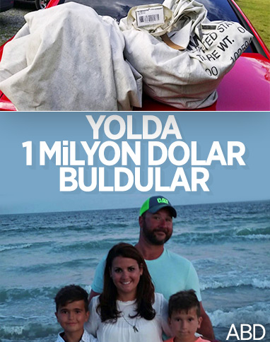 ABD'de bir aile, yol ortasında 1 milyon dolar buldu