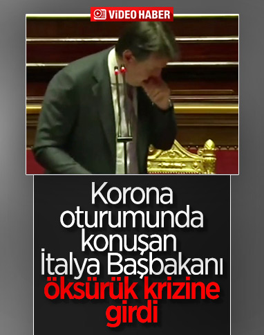 İtalya Başbakanı Conte'yi öksürük krizi tuttu
