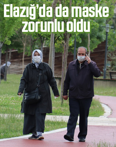 Elazığ’da da kamusal alanda maske şartı
