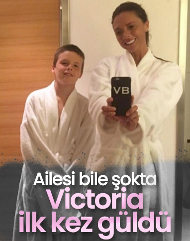 Victoria Beckham, güldü