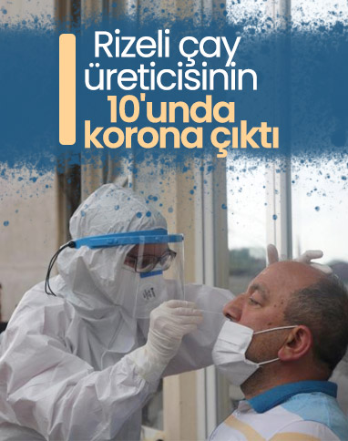 Rize'de 10 çay üreticisinde koronavirüs tespit edildi