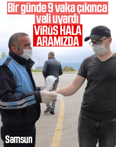 Samsun’da bir günde 9 pozitif vaka tespit edildi