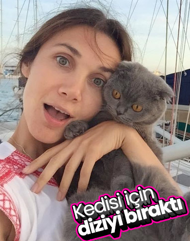 Yasemin Hadivent, kedisi için rol aldığı diziyi bıraktı